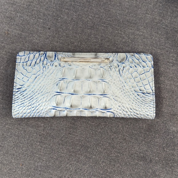 Brahmin Silver Crocodile-Embossed Tote Bag Set - Picture 11 of 14